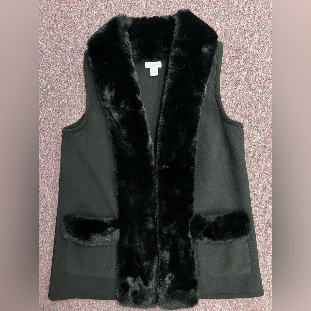 MARTHA STEWART Faux Fur Fleece
Vest,